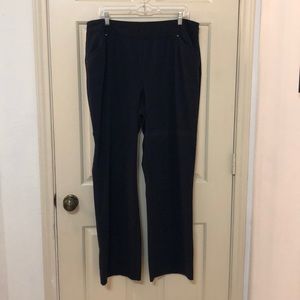 JM Collection Stretch Waist Navy Pants